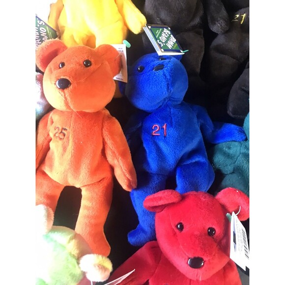 Bamm Beano's Lot Of 20 New NWT Baseball Player MLB Collection Beanie Free Ship - Picture 12 of 16